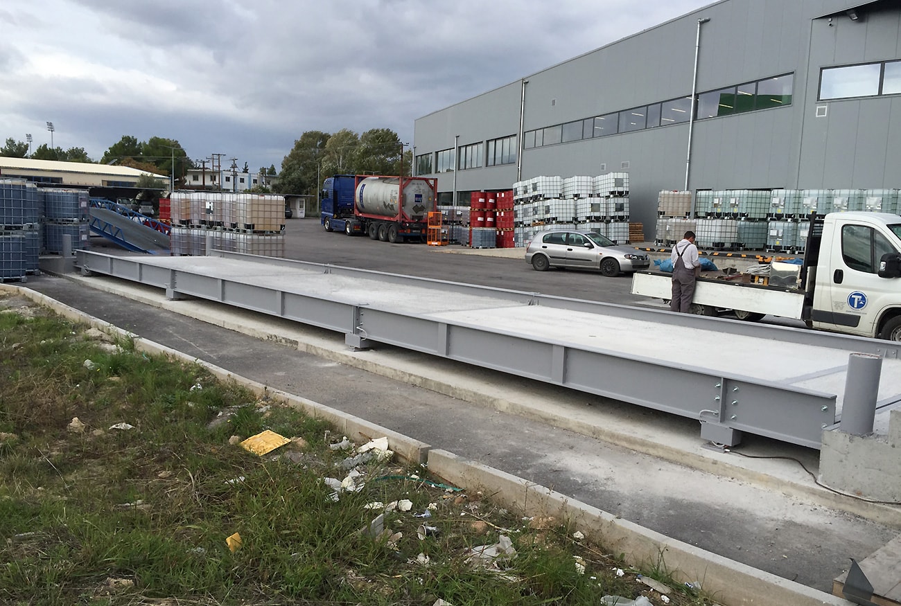 Εγκατάσταση ηλεκτρονικής γεφυροπλάστιγγας 18Χ3.30μ. 70T - Τομάσης - Πάτρα